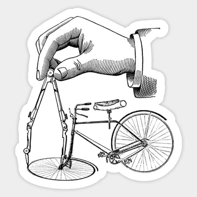 hand drawn bike Sticker by ysmnlettering